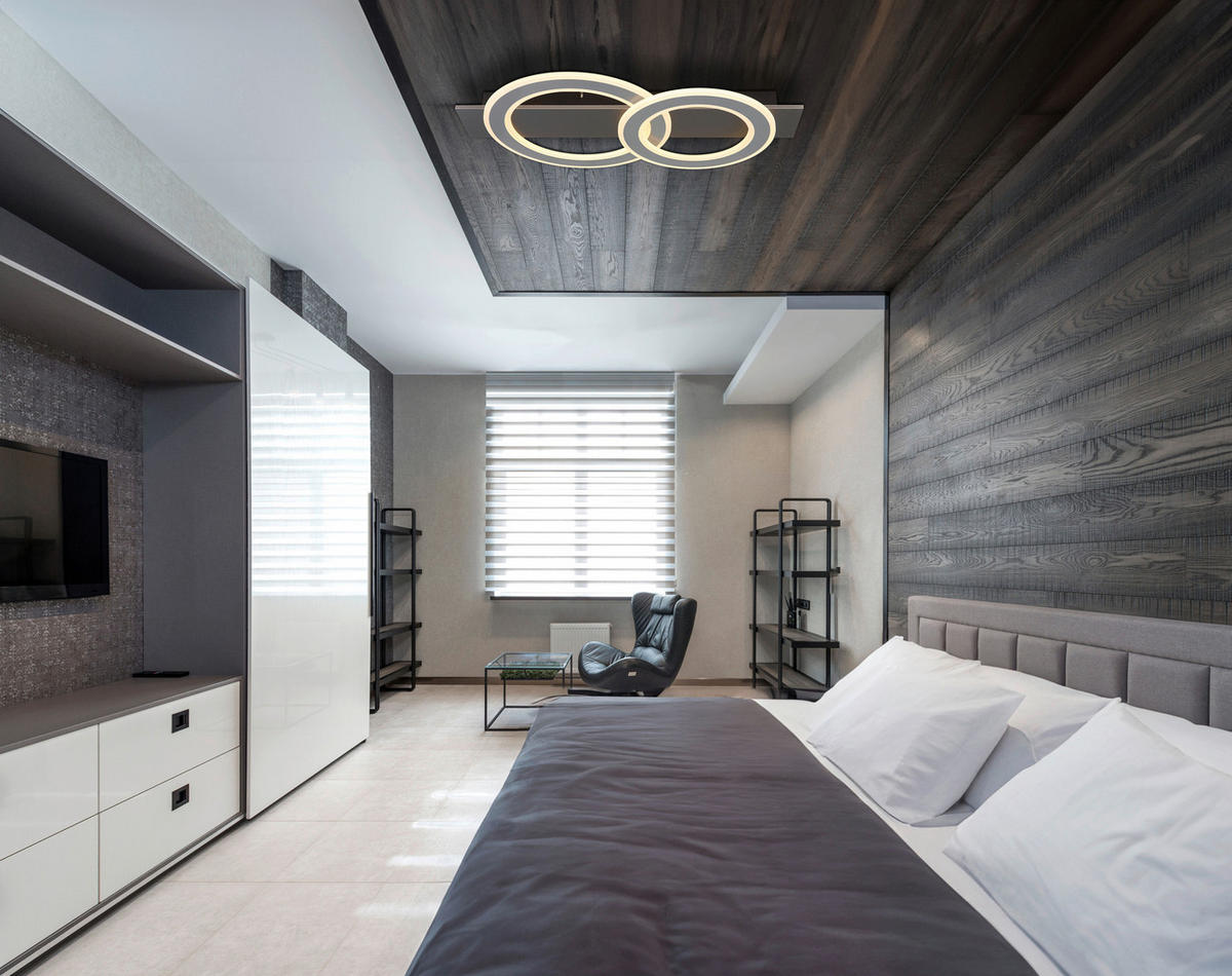LED-DECKENLEUCHTE Jayden 63/35/7 cm  - Anthrazit/Opal, Design, Kunststoff/Metall (63/35/7cm) - Globo