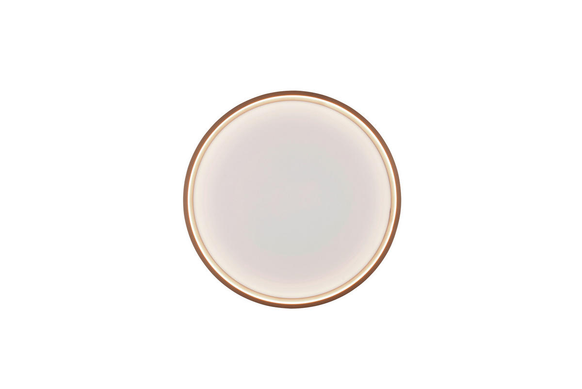 LED-DECKENLEUCHTE Doha 45/5,5 cm   - Braun, MODERN, Metall (45/5,5cm) - Trio Leuchten