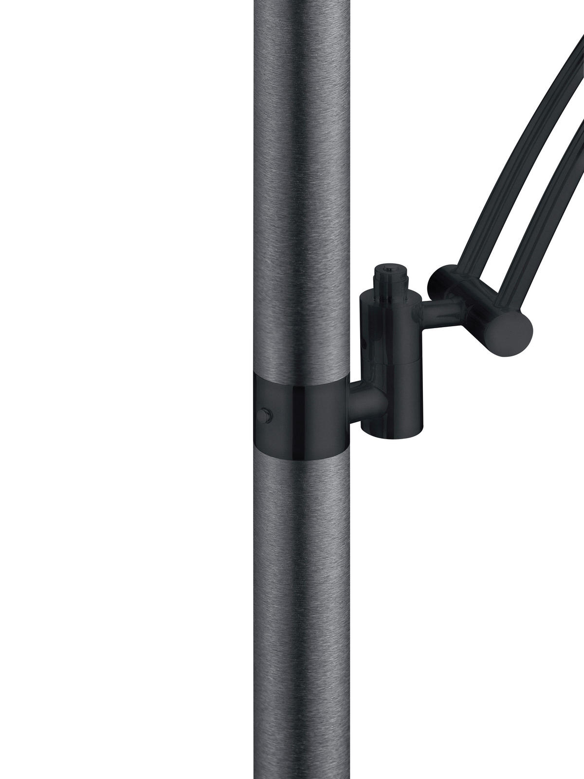 LED-STEHLEUCHTE 50/185 cm    - Anthrazit, Design, Metall (50/185cm) - Hell
