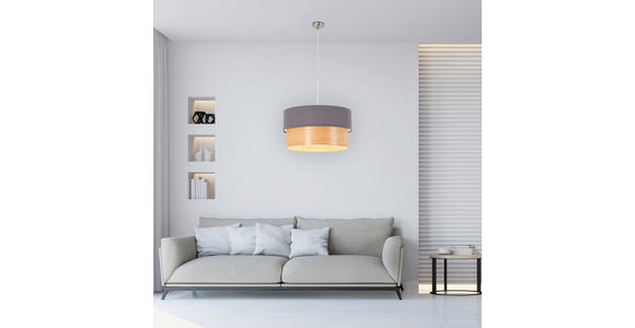 HÄNGELEUCHTE 45/120 cm  - Anthrazit, MODERN, Holz/Kunststoff (45/120cm) - Novel