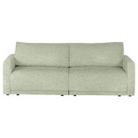 2,5-SITZER Flachgewebe Hellgrün  - Schwarz/Hellgrün, Design, Kunststoff/Textil (240/70/125cm) - Xora