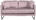 ZWEISITZER-SOFA Samt Flieder  - Flieder/Schwarz, Design, Textil/Metall (150/78/84cm) - Carryhome