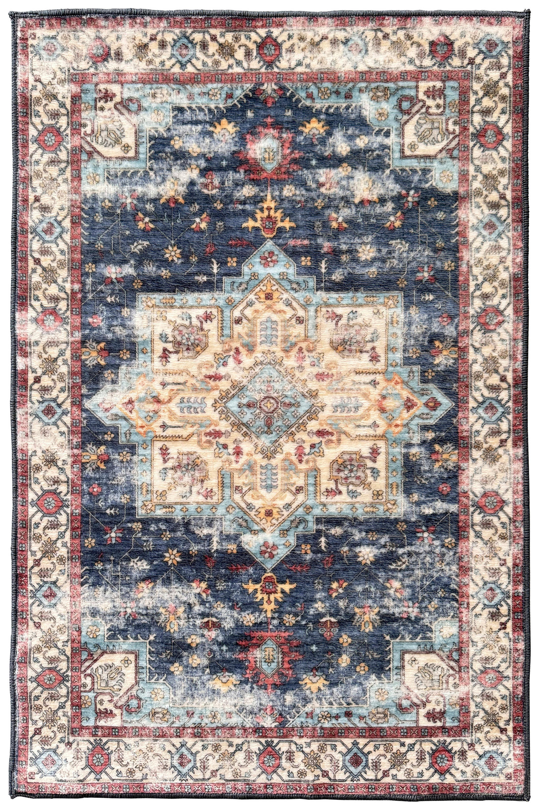 TKANÝ KOBEREC, modrá - modrá, Basics, textil (62/93cm)