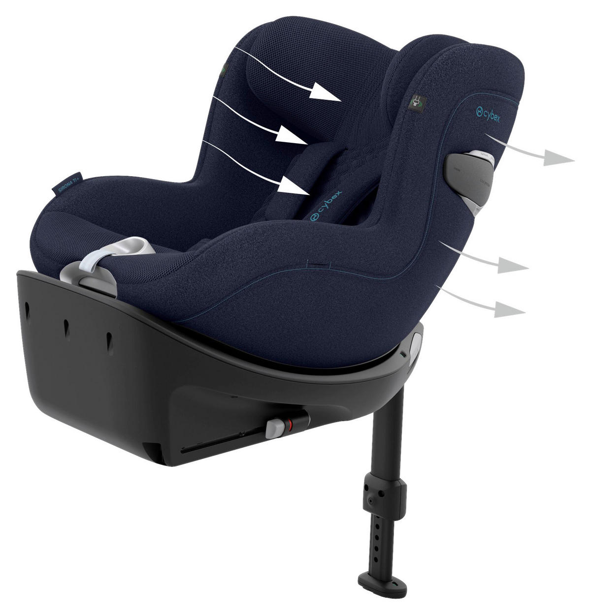 REBOARDER-KINDERSITZ Sirona Ti Plus  - Dunkelblau, Basics, Kunststoff/Textil (71/44/75cm) - cybex PLATINUM