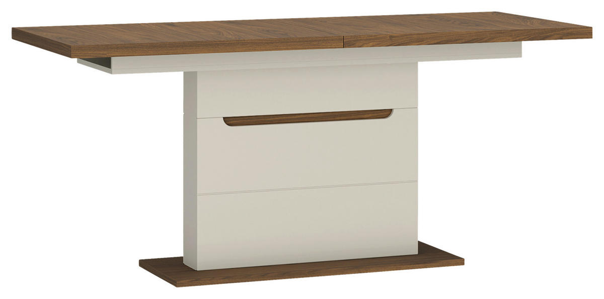 KIHÚZHATÓ ASZTAL - kasmírszínű/diófa színű, Basics, faalapú anyag (160-200/76/90cm) - Hom`in