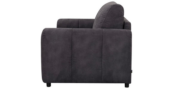 SCHLAFSOFA Leinenoptik Dunkelgrau  - Dunkelgrau/Schwarz, Design, Kunststoff/Textil (198/91/100cm) - Carryhome