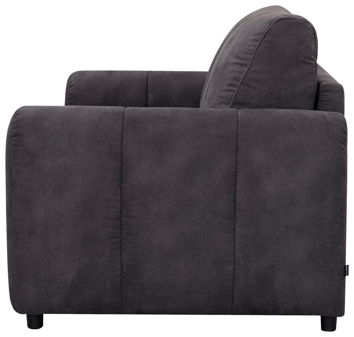 SCHLAFSOFA Leinenoptik Dunkelgrau  - Dunkelgrau/Schwarz, Design, Kunststoff/Textil (198/91/100cm) - Carryhome