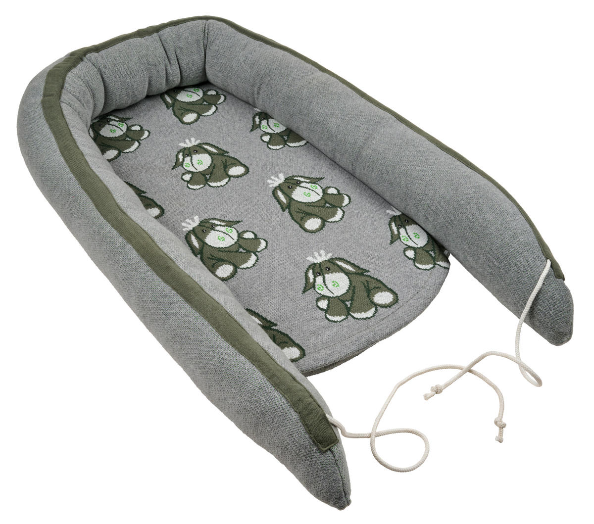 GNEZDECE ZA DOJENČKA      - zelena, Natur, tekstil (50/90cm) - Avelia