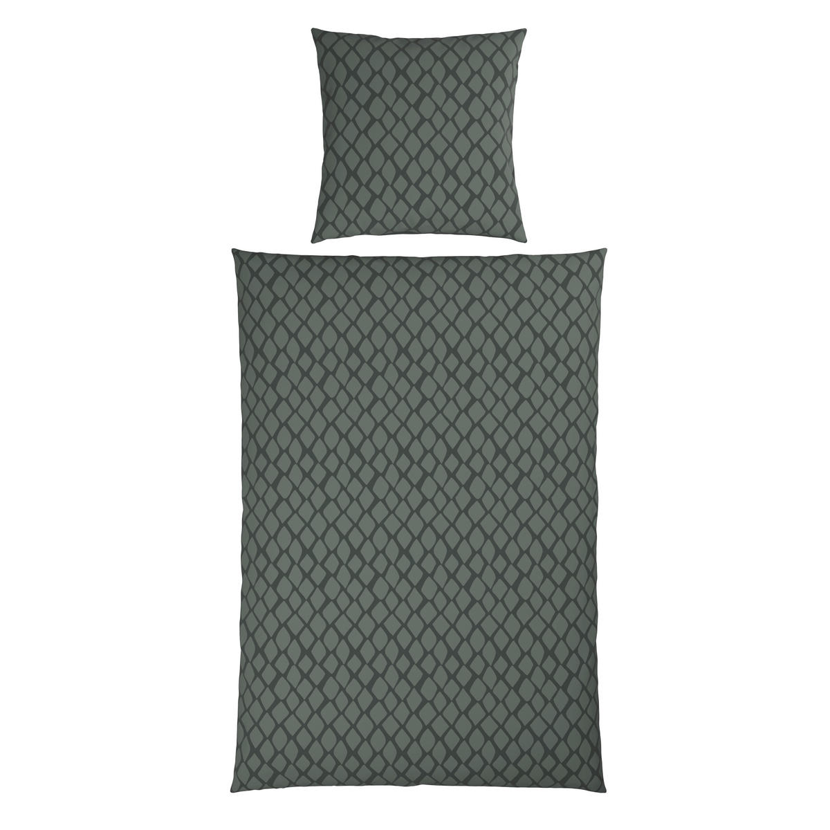 WENDEBETTWÄSCHE SNAKO Satin 135/200 cm  - Grün, Design, Textil (135/200cm) - Dieter Knoll