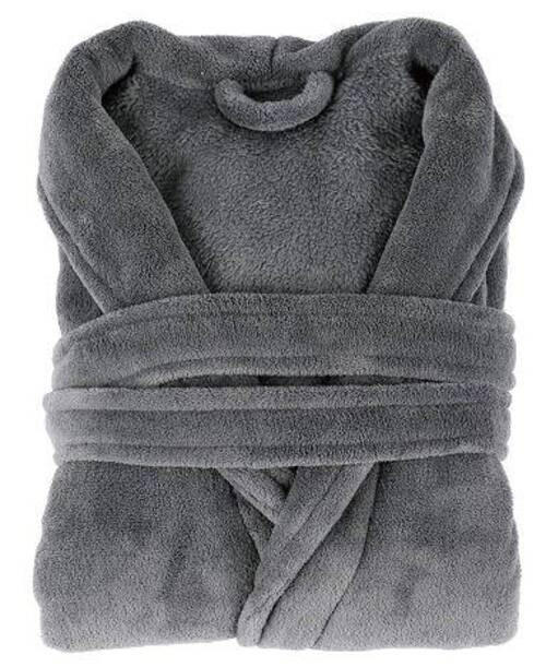 BADEMANTEL LUCA S Unisex  - Grau, Basics, Textil (Snull) - Esposa