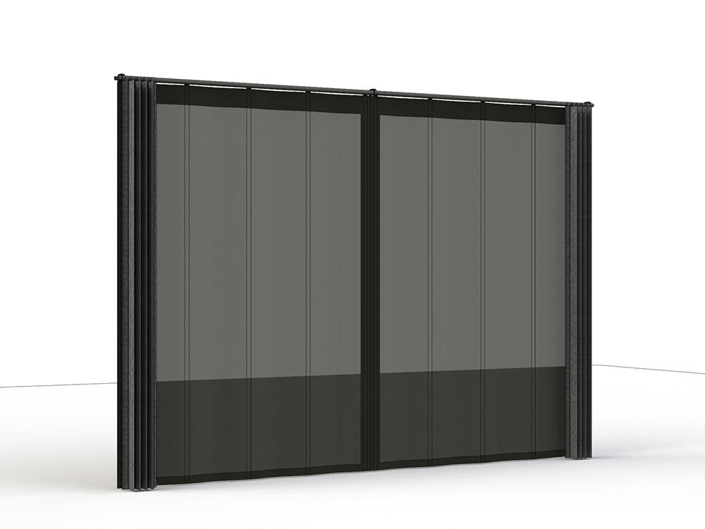 PAVILLON-VOEHANGSET 300/210/0,5 cm  - Anthrazit, Basics, Textil/Metall (300/210/0,5cm) - Siena Garden
