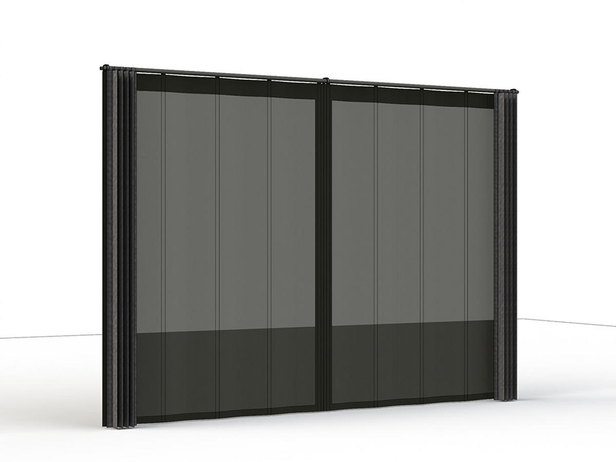 PAVILLON-SEITENTEIL 300/210/0,5 cm   - Anthrazit, Basics, Textil/Metall (300/210/0,5cm) - Siena Garden