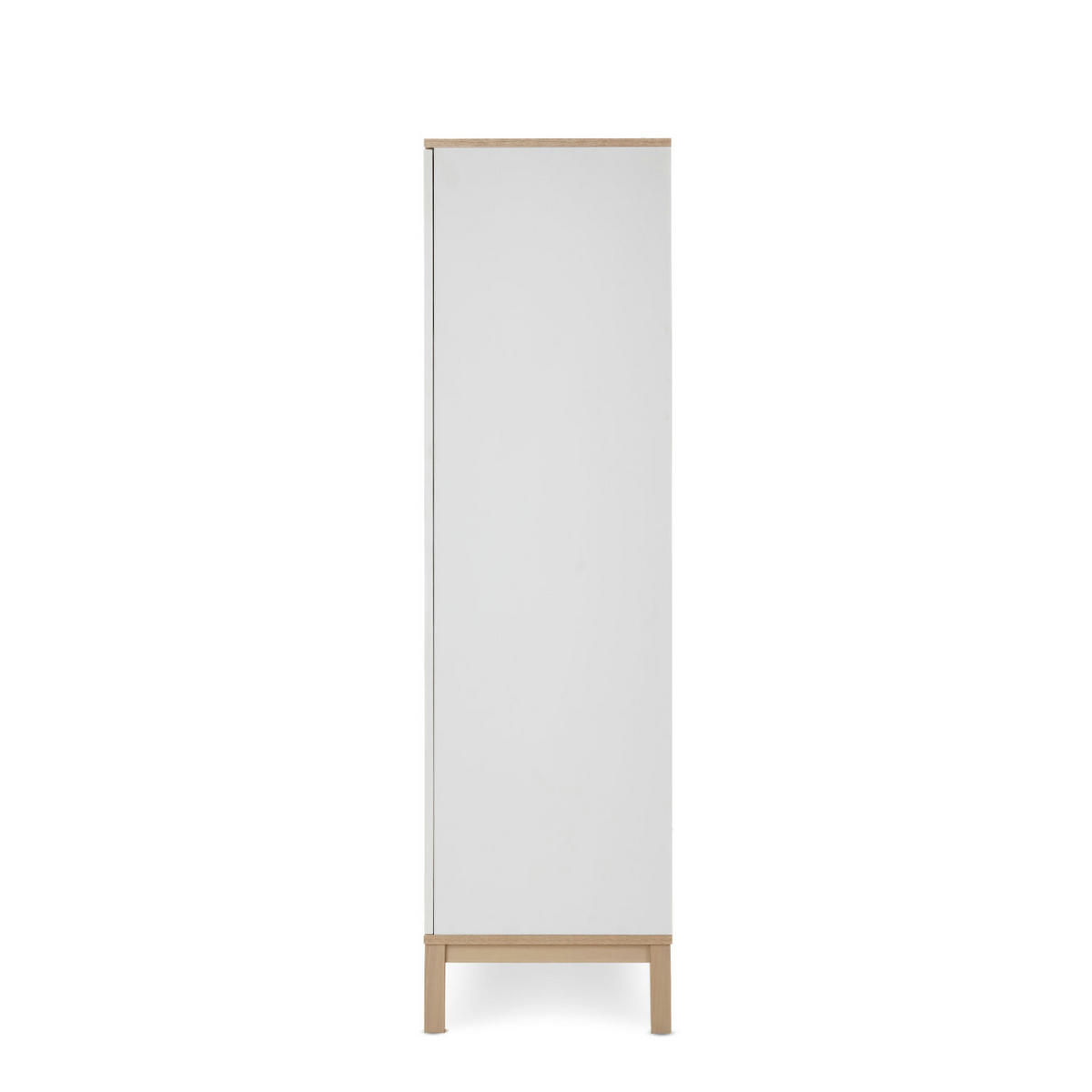 BABYKLEIDERSCHRANK Astrid Weiß, Eschefarben  - Eschefarben/Weiß, Basics, Holz/Holzwerkstoff (90/180/50cm) - FAKTUM