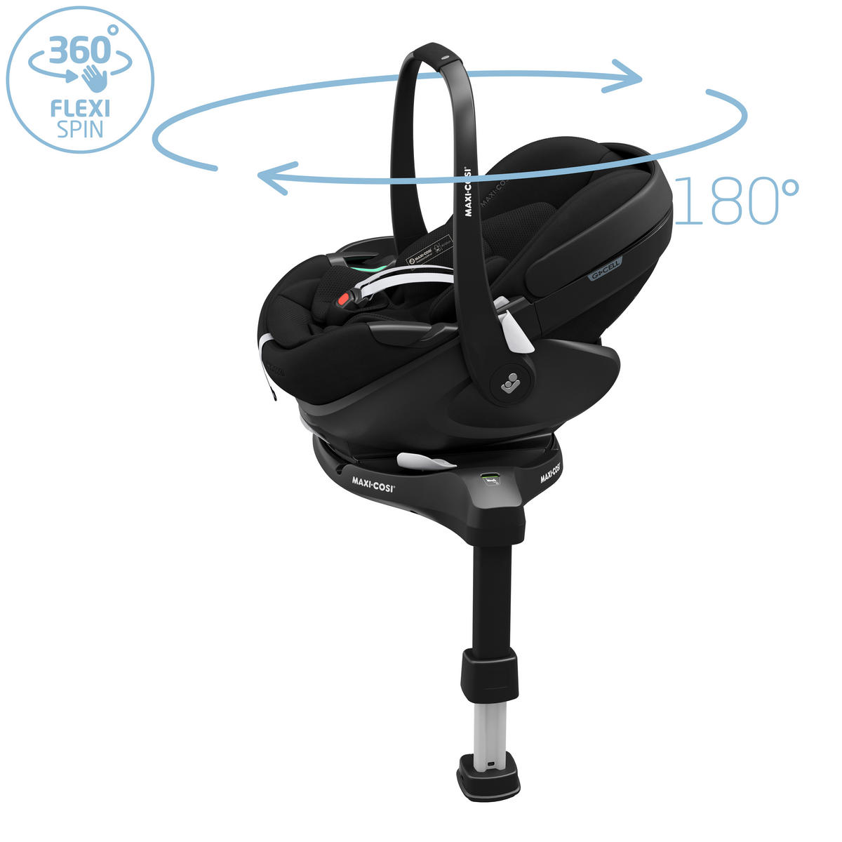 AUTO-SEDIŠTE ZA DECU  Pebble 360 Pro²  - crna, Osnovno, plastika (44/58/66cm) - Maxi-Cosi