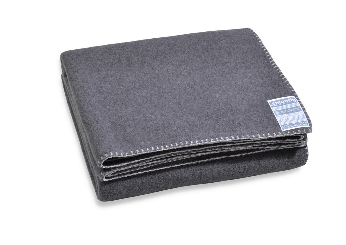 FLEECOVÁ DEKA, polyester, 140/190 cm - sivá, Basics, textil (140/190cm) - Zoeppritz