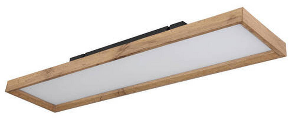 STROPNA LED-SVETILKA   //2700/4500/6500 K/230 V/ - bela/opal, Natur, kovina/umetna masa (80/20/8,5cm) - Globo
