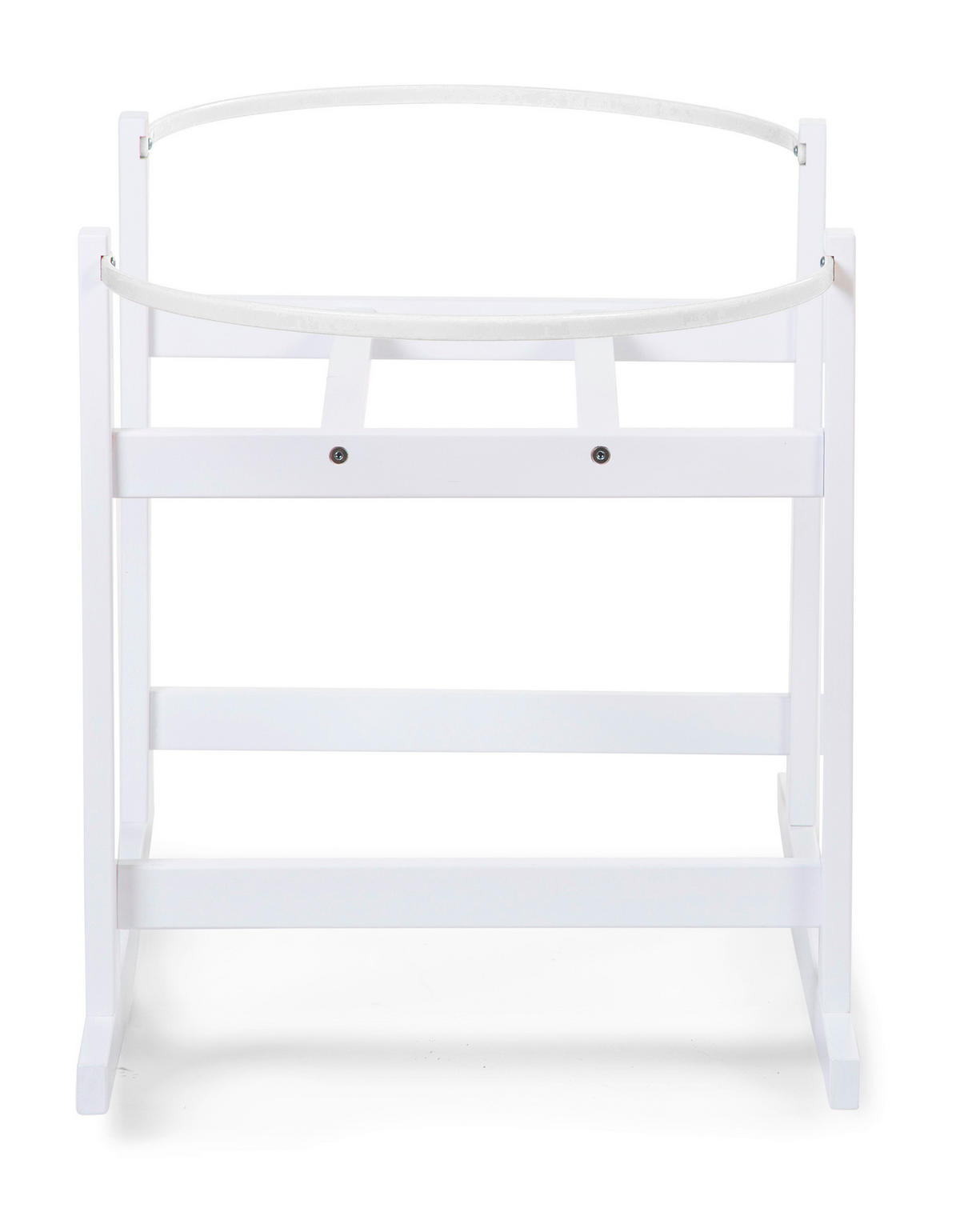 WIEGENGESTELL Rocking Stand Schaukelwiege für Moseskorb  Weiß  - Weiß, KONVENTIONELL, Holzwerkstoff (85/46/54cm) - Childhome