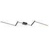 LED-DECKENLEUCHTE Staff 227,2/12,0/5 cm   - Schwarz, Trend, Metall (227,2/12,0/5cm)