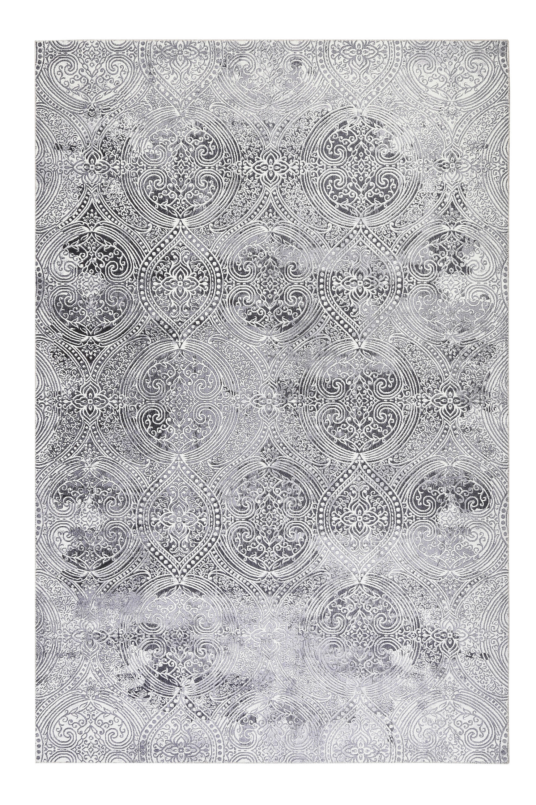 Wecon Home Vintage-Teppich Grace Grau 160x230 cm