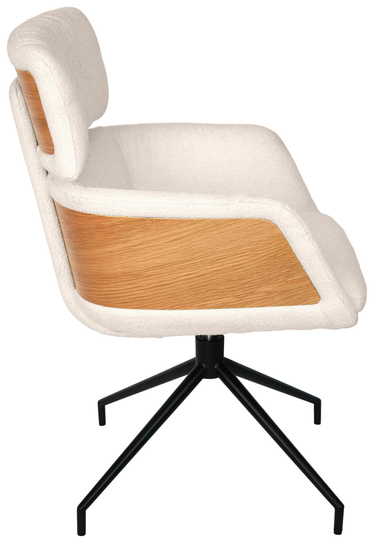 ARMLEHNSTUHL  in Eisen Webstoff  - Eichefarben/Creme, Design, Holz/Textil (62/92/66cm) - Dieter Knoll