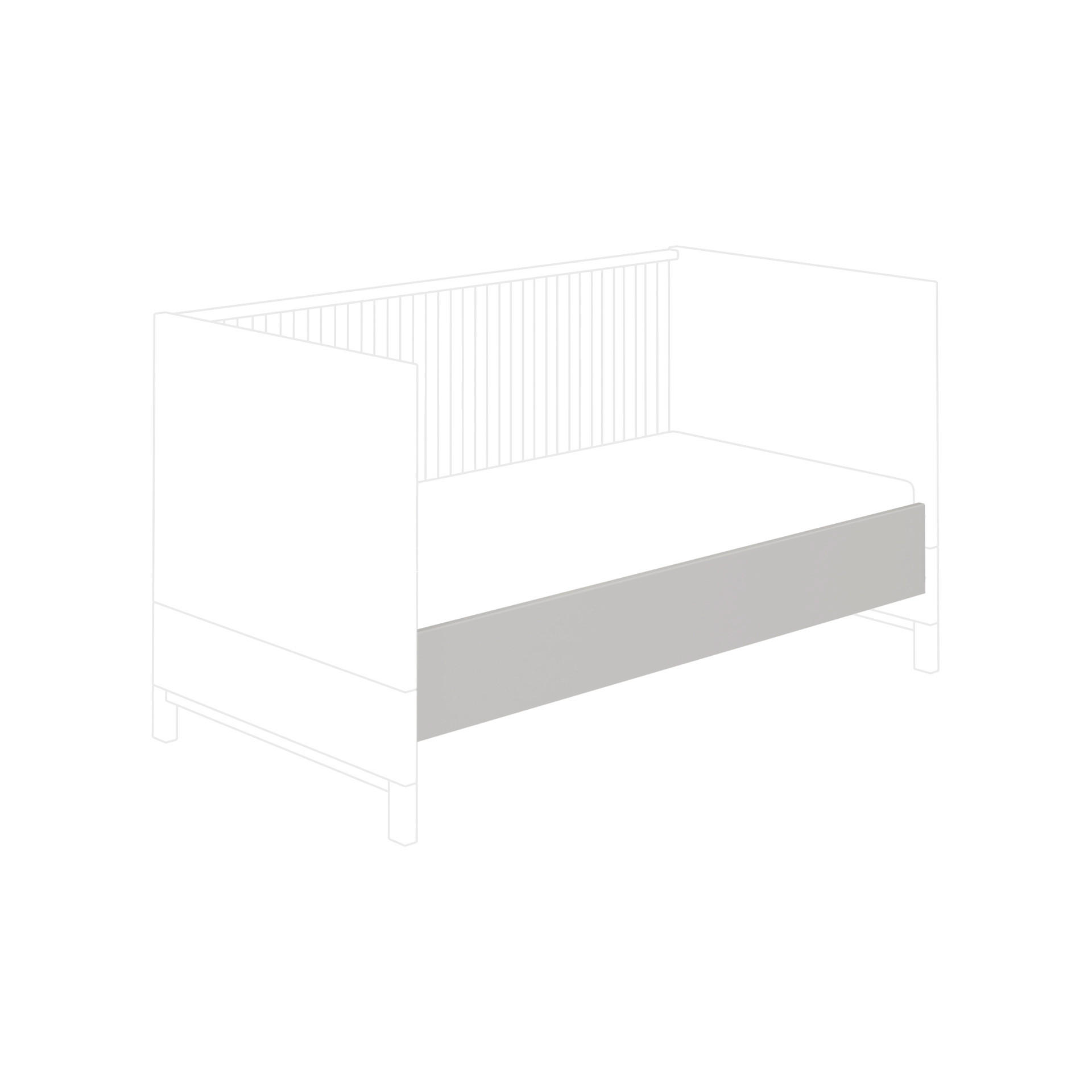 UMBAUSEITEN Olli Umbauseiten  - Grau, Basics, Holzwerkstoff (139,0cm) - Paidi