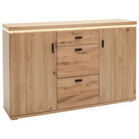 SIDEBOARD  in 150/95/38 cm  - Eichefarben/Anthrazit, Natur, Holz/Holzwerkstoff (150/95/38cm)