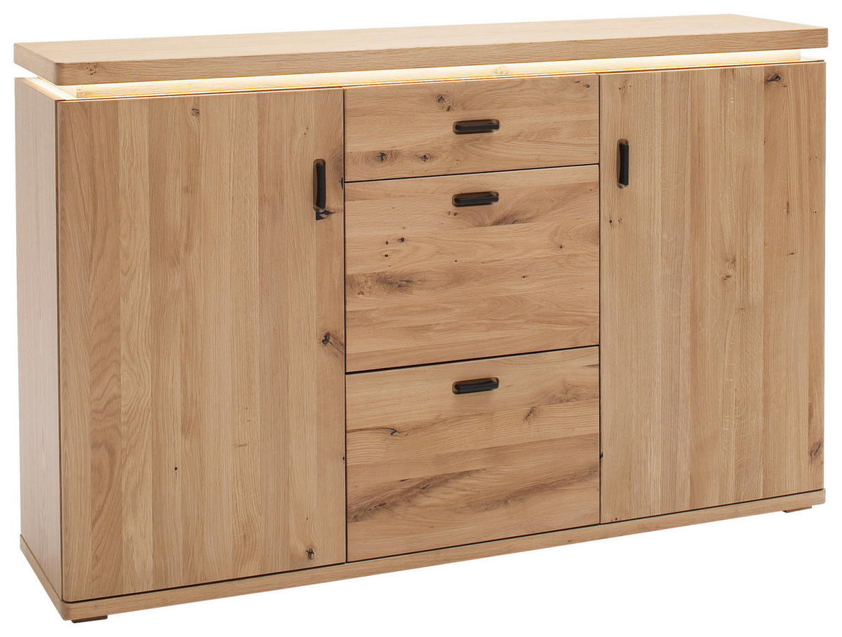 SIDEBOARD  in 150/95/38 cm  - Eichefarben/Anthrazit, Natur, Holz/Holzwerkstoff (150/95/38cm)