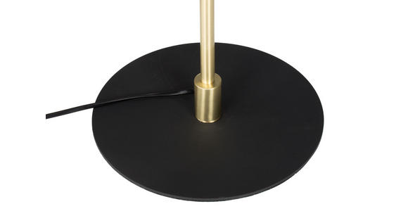STEHLEUCHTE 38/142 cm - Goldfarben/Schwarz, KONVENTIONELL, Metall (38/142cm) - Novel