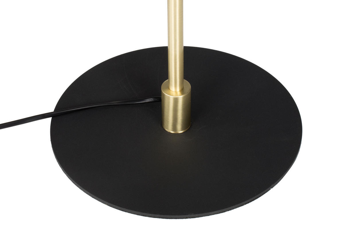 STOJACÍ LAMPA, 38/142 cm  - černá/barvy zlata, Konvenční, kov (38/142cm) - Novel