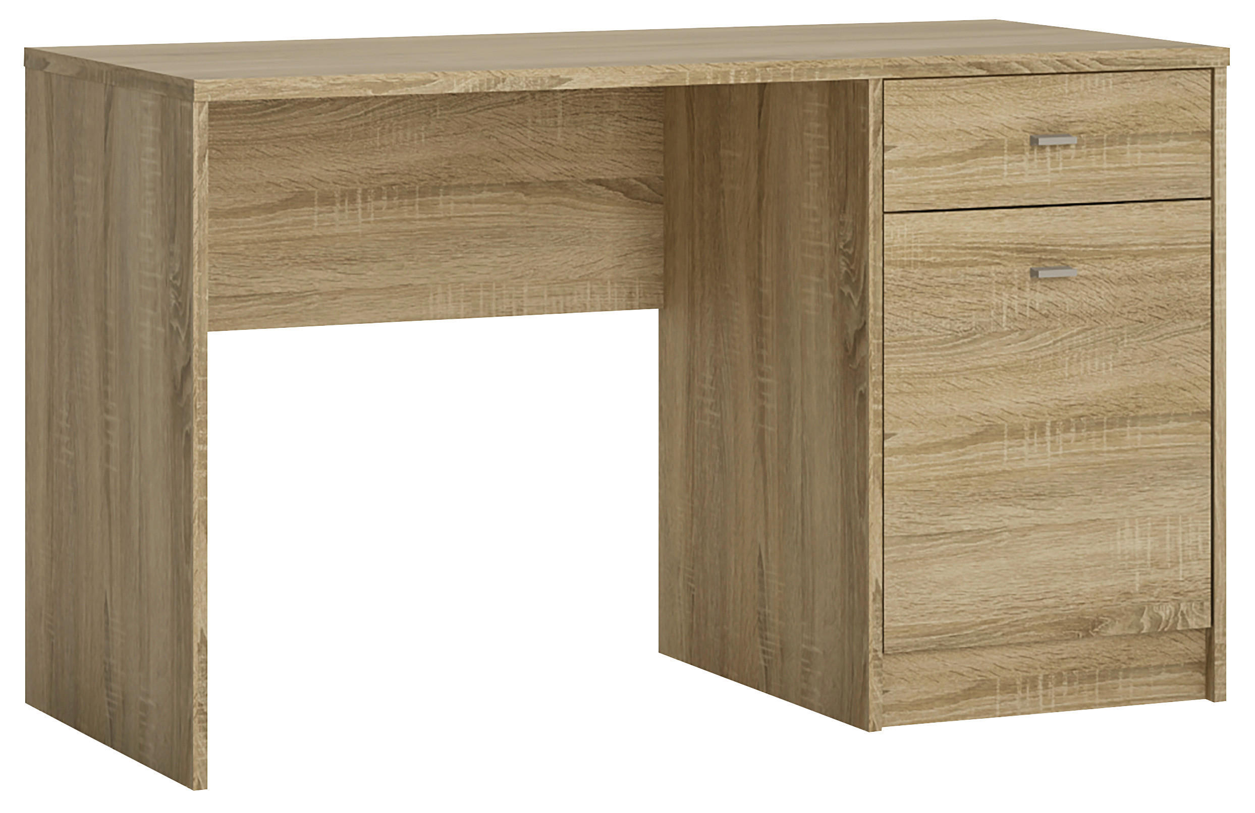 PISALNA MIZA leseni material hrast sonoma  - hrast sonoma, Basics, umetna masa/leseni material (120/72,5/56cm) - Carryhome