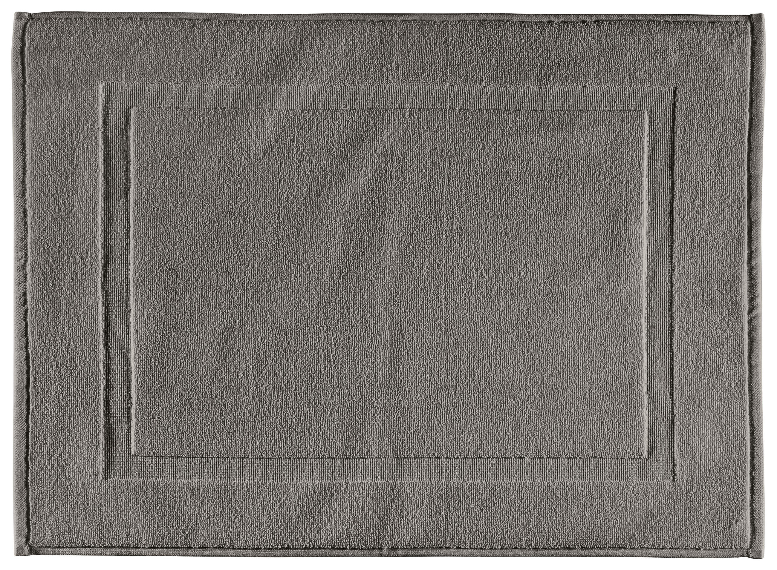 PROSTIRKA ZA KUPATILO QUATTRO  siva 70/50 cm  - siva, Osnovno, tekstil (70/50cm) - Esposa