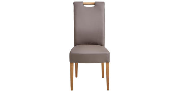 STUHL in Holz, Textil Eichefarben, Hellbraun - Hellbraun/Eichefarben, KONVENTIONELL, Holz/Textil (47/100/47cm) - Cantus