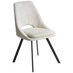 STUHL   Cord  - Beige/Schwarz, Design, Textil/Metall (48/85/56cm) - Carryhome