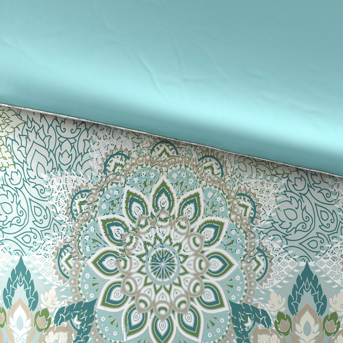 OBOUSTRANNÉ POVLEČENÍ, satén, modrá, 140/200 cm - modrá, Design, textil (140/200cm) - Esposa
