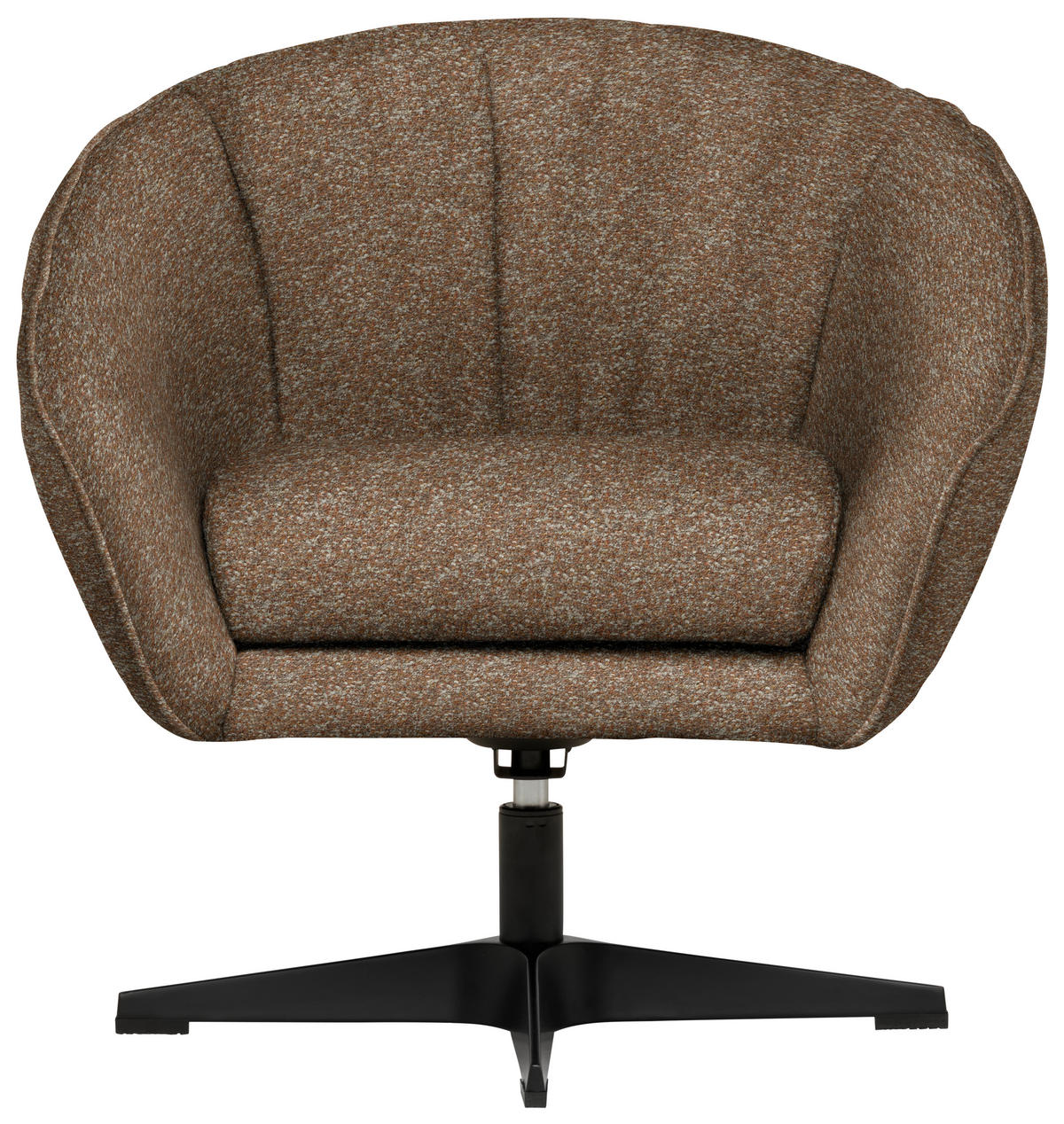 SESSEL in Bouclé Rotbraun  - Rotbraun/Schwarz, Design, Textil/Metall (80/78/80cm) - Stylife