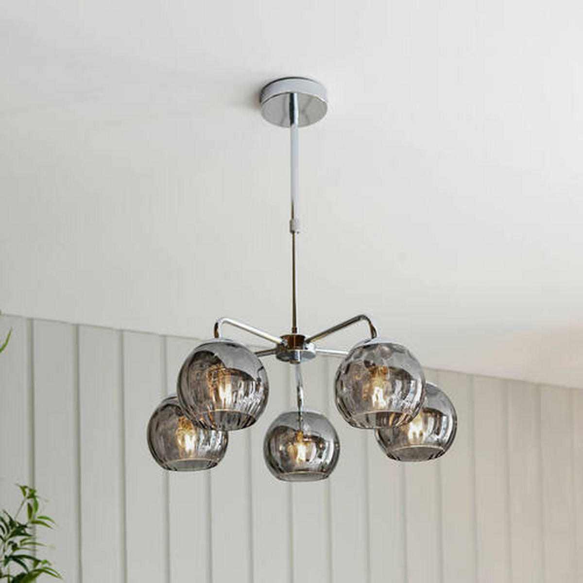 HÄNGELEUCHTE 59/62 cm  - Chromfarben, Basics, Glas (59/62cm) - ENDON