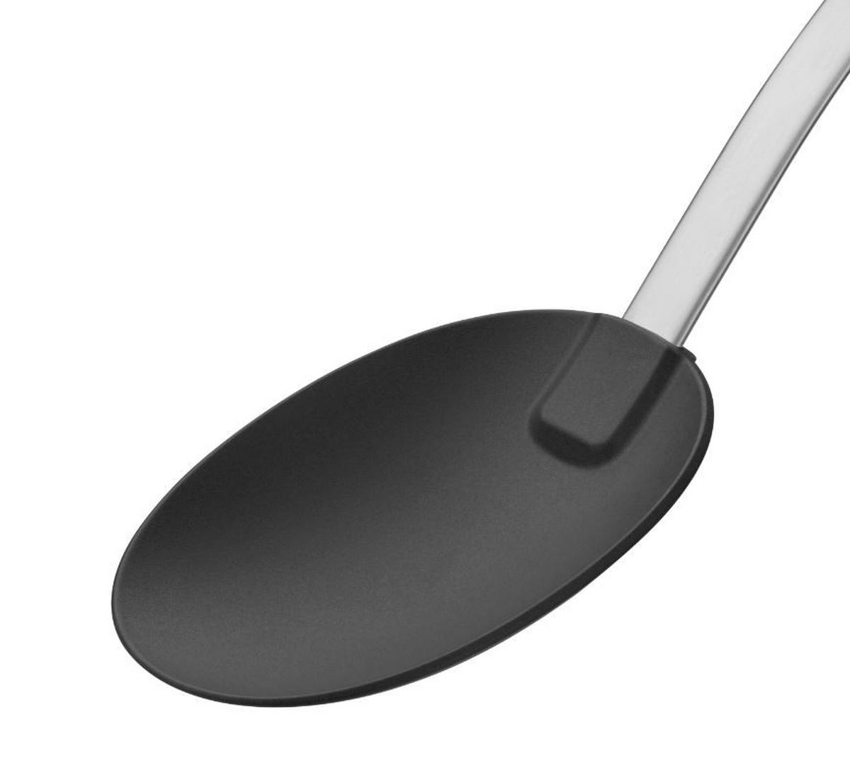 SERVIERLÖFFEL - Edelstahlfarben/Schwarz, Basics, Kunststoff/Metall (33cm) - Silit