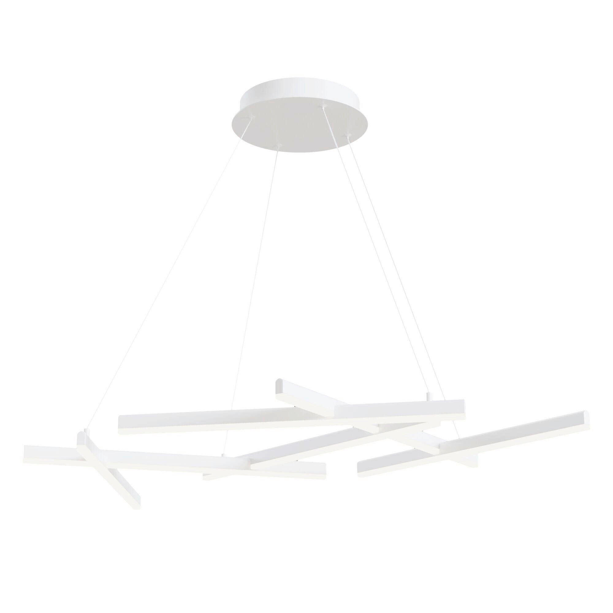 PENDELLEUCHTE 101/66/5,5 cm    - Weiss, Trend, Metall (101/66/5,5cm) - MAYTONI