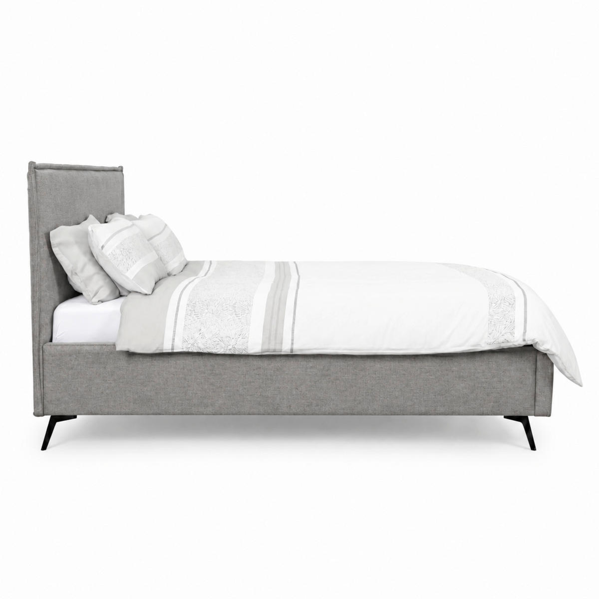 POLSTERBETT Lattenrost, Bettkasten Taupe 180/200 cm  - Taupe/Schwarz, MODERN, Holz/Textil (180/200cm) - MID.YOU
