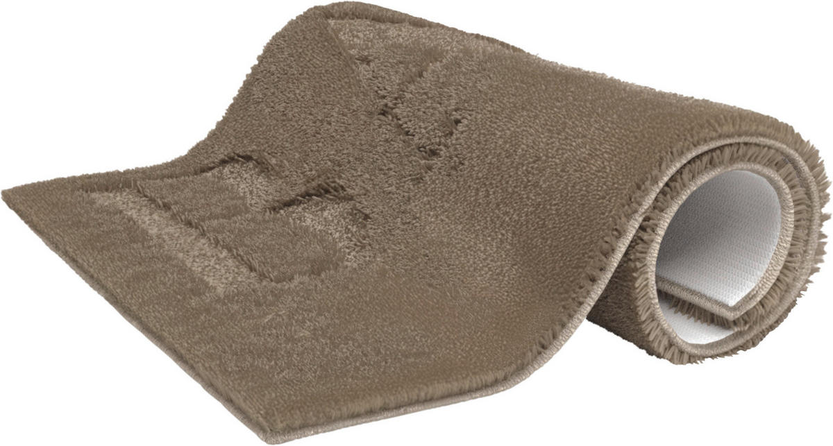 BADEMATTE Braun 80/50/2 cm  - Braun, Basics, Kunststoff/Textil (80/50/2cm) - Esposa