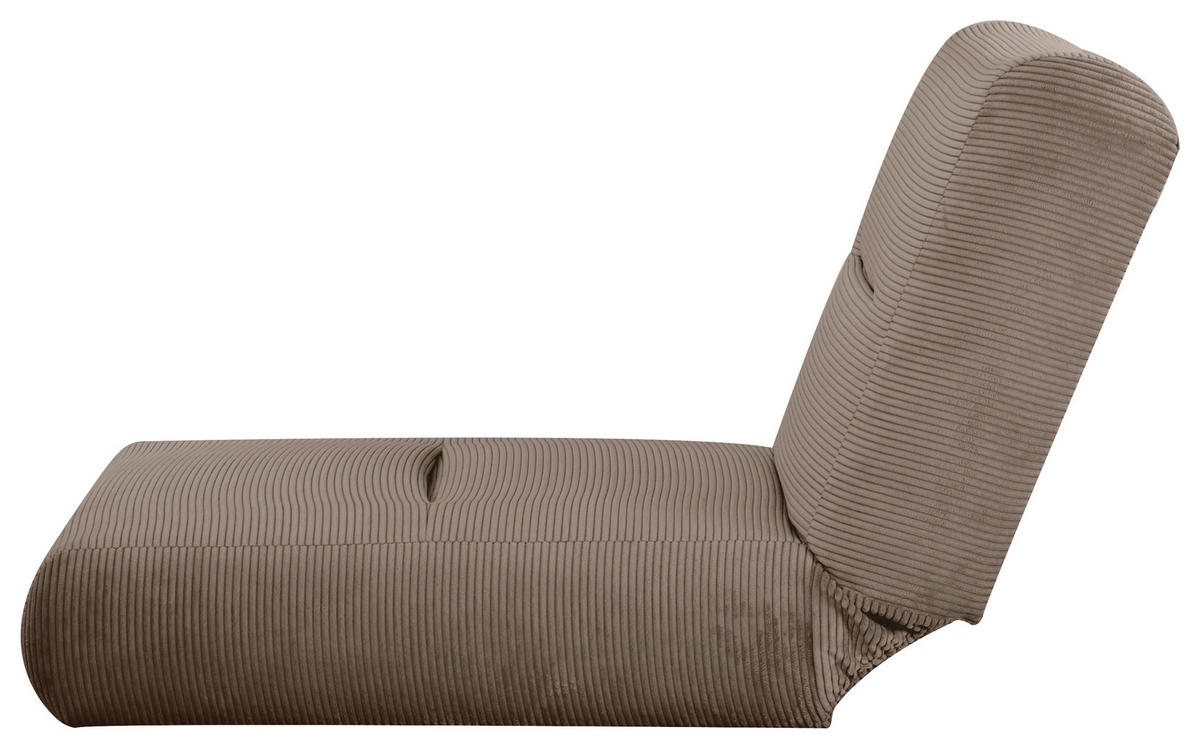 SCHLAFSESSEL in Cord Braun  - Braun, Design, Textil (81/88/160cm) - Livetastic