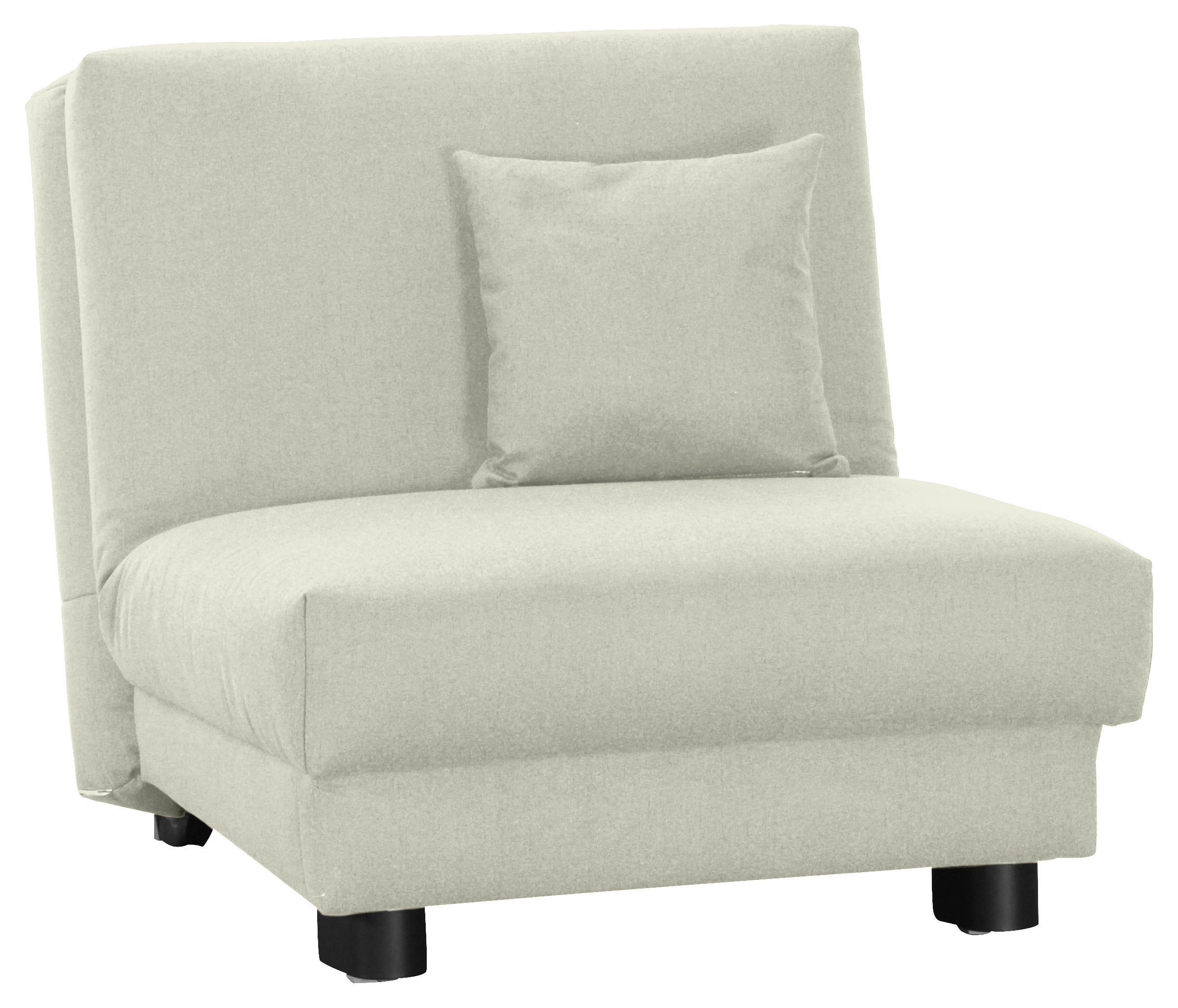 SCHLAFSESSEL Flachgewebe Hellgrau    - Hellgrau/Schwarz, Design, Textil/Metall (85/85/100cm) - Carryhome