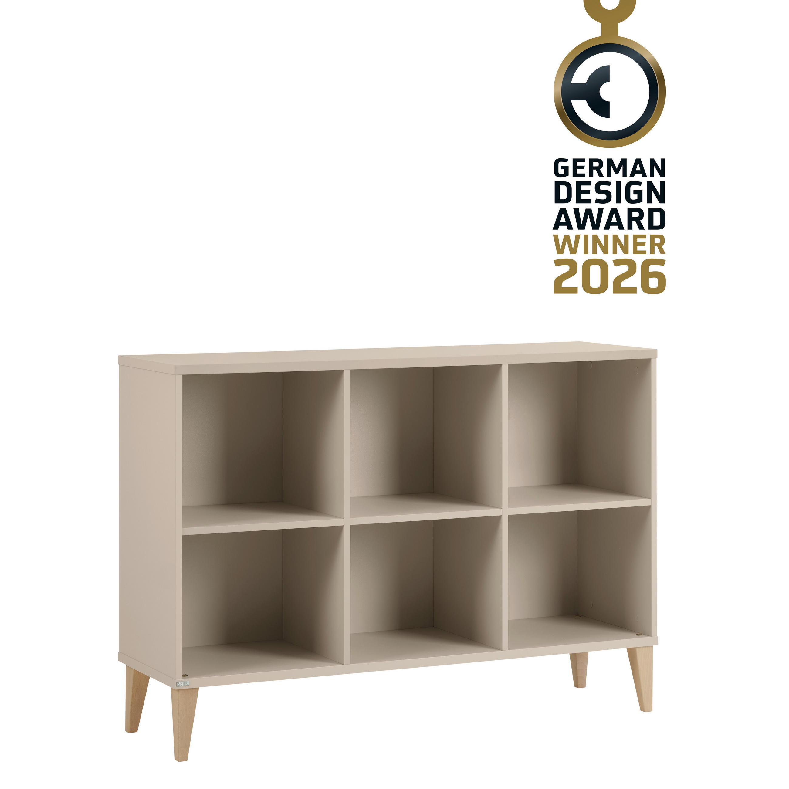 KOMODA  Jonte  - bež/boje bukve, Basics, drvni materijal/drvo (124/87/38cm) - Paidi