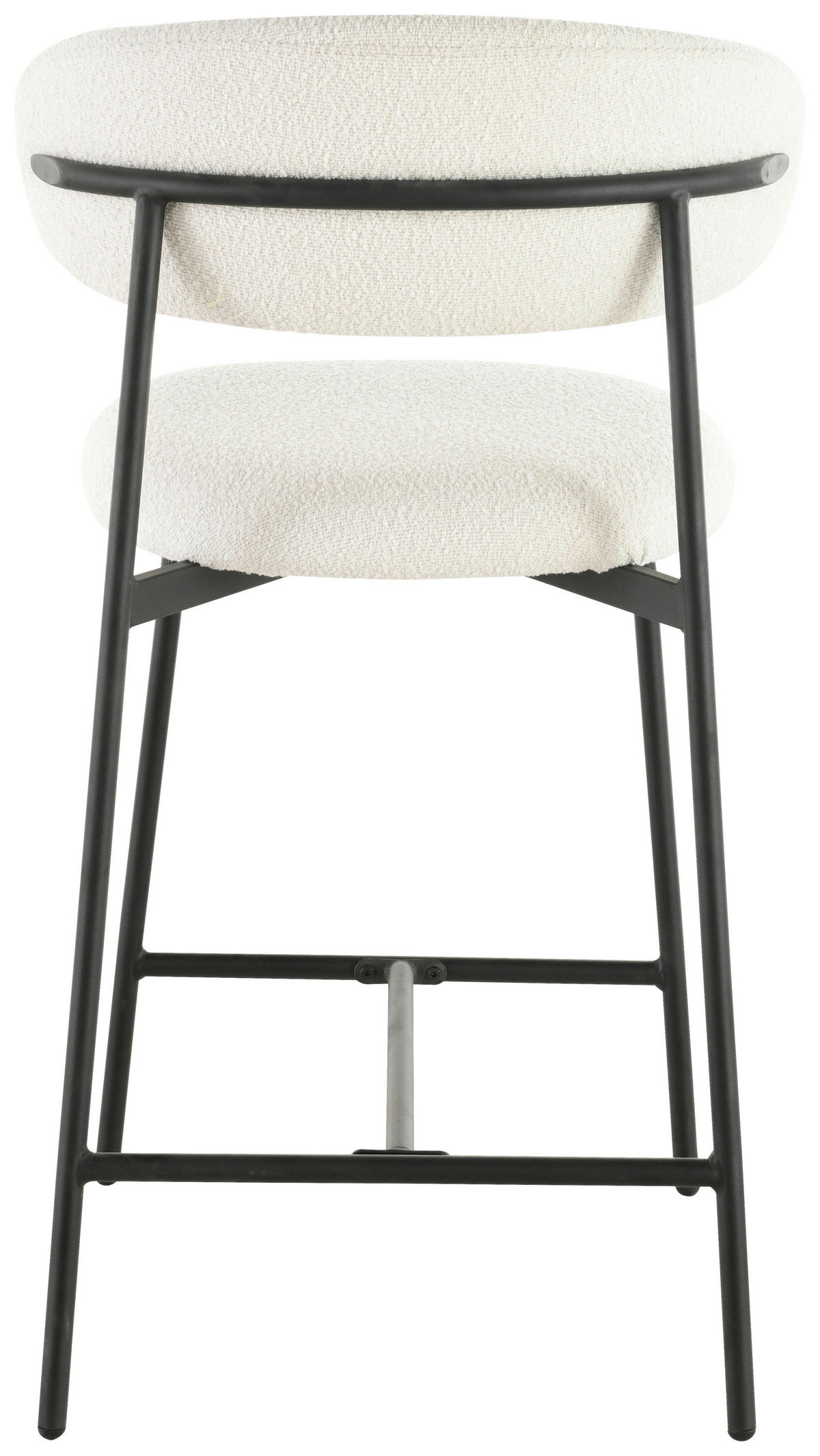 BAROVÁ ŽIDLE, bílá - bílá/černá, Lifestyle, kov/dřevo (53/104/54cm) - Livetastic