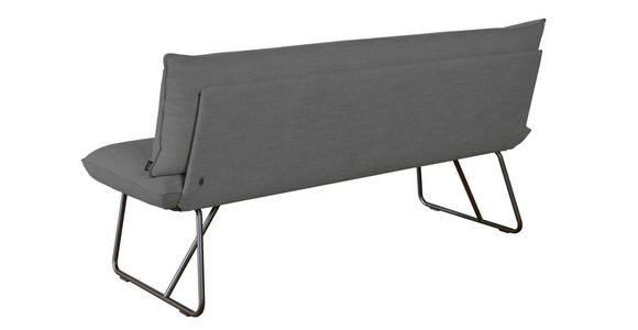 SITZBANK 180/90/70 cm  in Dunkelgrau  - Dunkelgrau/Schwarz, Design, Textil/Metall (180/90/70cm) - Dieter Knoll