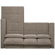 ECKSOFA  in Chenille Taupe  279/222 cm  - Taupe/Schwarz, KONVENTIONELL, Kunststoff/Textil (279/222cm) - Hom`in