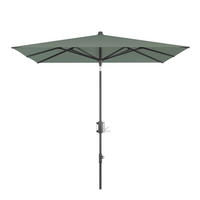 SONNENSCHIRM  240/240 cm  - Salbeigrün/Schwarz, Basics, Textil/Metall (240/240cm)