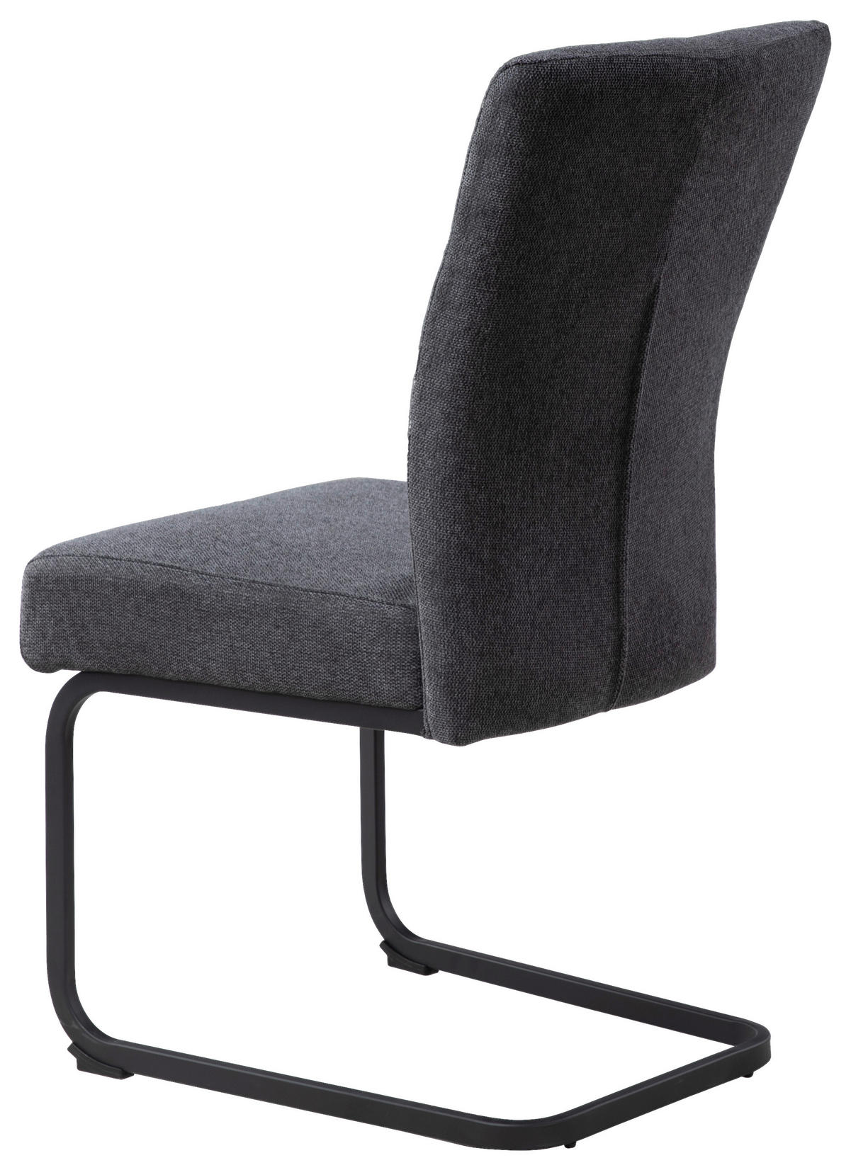 SZÁNKÓTALPAS SZÉK fém, textil szürke  - fekete/szürke, Design, textil/fém (48/94/62cm) - Xora