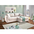 ECKSOFA Naturfarben Cord Zierkissen, Rückenkissen, Rücken echt  - Schwarz/Naturfarben, KONVENTIONELL, Kunststoff/Textil (234/170cm) - Carryhome
