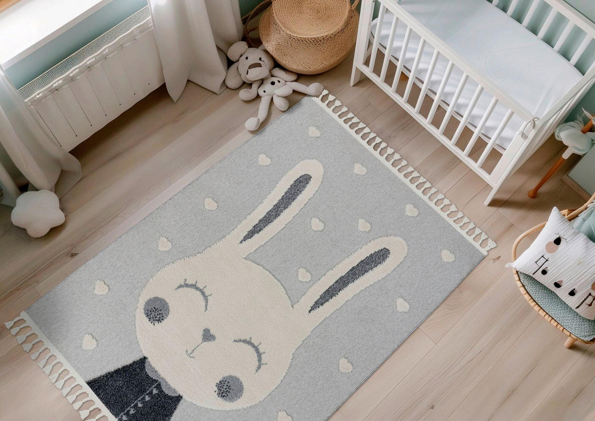 FLACHWEBETEPPICH 160/230 cm Grau rechteckig  - Grau, Basics, Textil (160/230cm) - Kayoom